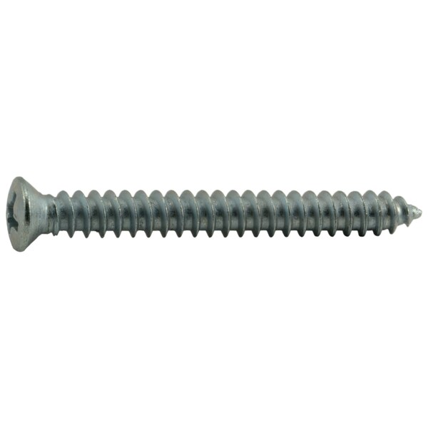 Midwest Fastener Sheet Metal Screw, #8 x 1-1/2 in, Zinc Plated Steel Oval Head Phillips Drive, 40 PK 62037 - main